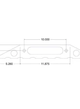 Steinjager Winch Fairlead Mount (Weld On) Jeep Cherokee XJ 1984-2001                                     - J0049066 - Image 2