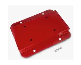 Steinjager License Plate Relocation Kit Jeep Wrangler JK 07-18 Red Baron