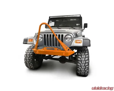 Steinjager Front Bumper w/ Stinger Fluorescent Orange Jeep Wrangler TJ 1997-2006 - J0049286