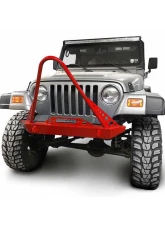 Steinjager Front Bumper w/ Stinger Red Baron Jeep Wrangler TJ 1997-2006                                     - J0049287 - Image 3