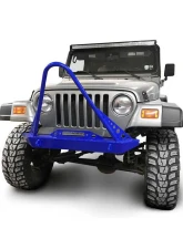 Steinjager Front Bumper w/ Stinger Southwest Blue Jeep Wrangler TJ 1997-2006                                     - J0049288 - Image 3