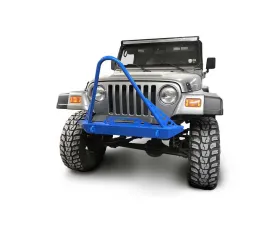 Steinjager Front Bumper w/ Stinger Playboy Blue Jeep Wrangler TJ 1997-2006