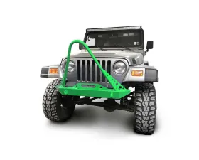 Steinjager Front Bumper w/ Stinger Neon Green Jeep Wrangler TJ 1997-2006