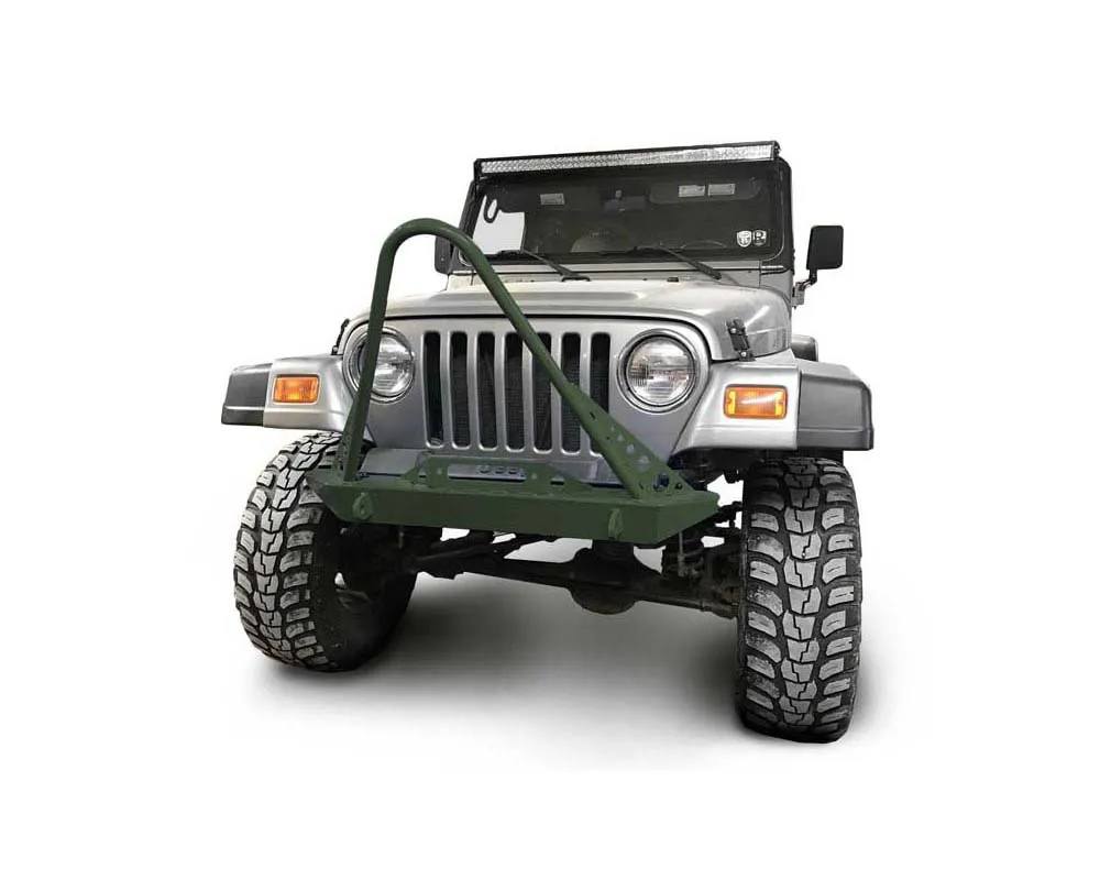 Steinjager Front Bumper w/ Stinger Locas Green Jeep Wrangler TJ 1997-2006 - J0049293