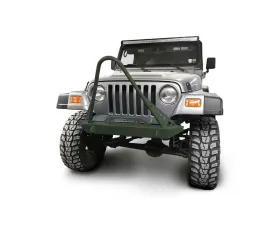 Steinjager Front Bumper w/ Stinger Locas Green Jeep Wrangler TJ 1997-2006