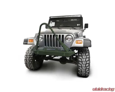 Steinjager Front Bumper w/ Stinger Locas Green Jeep Wrangler TJ 1997-2006 - J0049293