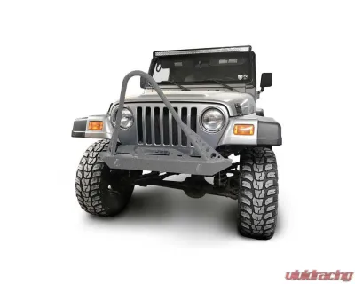 Steinjager Front Bumper w/ Stinger Gray Hammertone Jeep Wrangler TJ 1997-2006 - J0049296