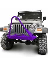 Steinjager Front Bumper w/ Stinger Sinbad Purple Jeep Wrangler TJ 1997-2006                                     - J0049297 - Image 3