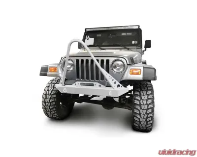 Steinjager Front Bumper w/ Stinger Cloud White Jeep Wrangler TJ 1997-2006 - J0049298