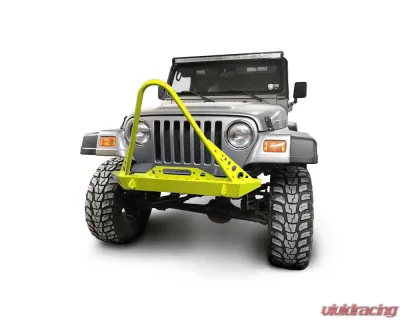 Steinjager Front Bumper w/ Stinger Neon Yellow Jeep Wrangler TJ 1997-2006 - J0049299
