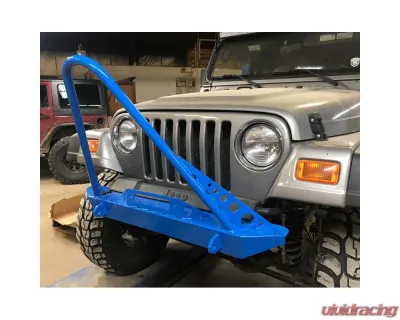 Steinjager Front Bumper w/ Stinger Cloud White Jeep Wrangler TJ 1997-2006 - J0049298