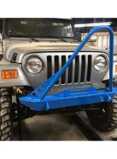 Steinjager Front Bumper w/ Stinger Cloud White Jeep Wrangler TJ 1997-2006                                     - J0049298 - Image 3