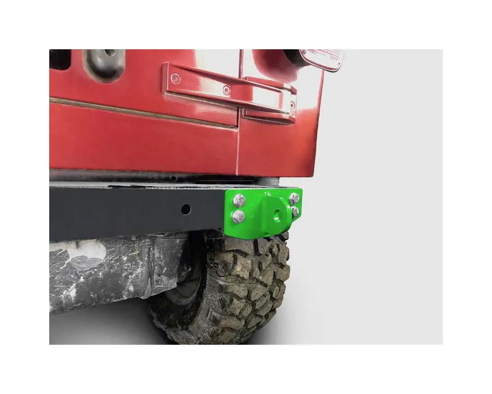 Steinjager Rear D-Ring Mount Bumperette (Neon Green) Jeep Wrangler TJ 1997-2006 - J0049119