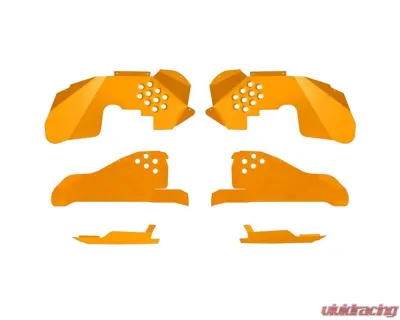 Steinjager Ace Engineering Fenders Inner Front Fits Falcon Shocks Fluorescent Orange Jeep Wrangler JK 2007-2018 - J0054429