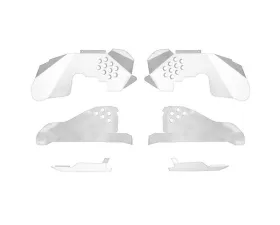 Steinjager Ace Engineering Fenders Inner Front Fits Falcon Shocks Cloud White Jeep Wrangler JK 2007-2018