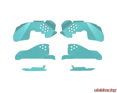 Steinjager Ace Engineering Fenders Inner Front Fits Falcon Shocks Tiffany Blue Jeep Wrangler JK 2007-2018 - J0054445