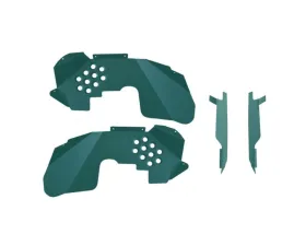 Steinjager Ace Engineering Fenders Inner Front & Inserts Fits Falcon Shocks Teal Jeep Wrangler JK 2007-2018