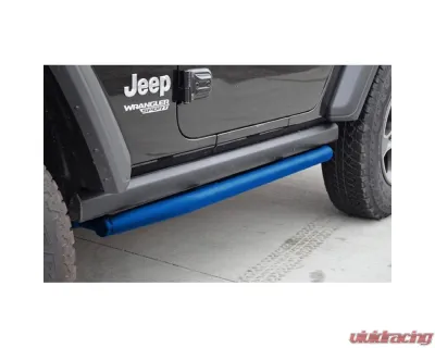 Steinjager Ace Engineering Armor Rock Sliders Playboy Blue Jeep Wrangler JL 2 Door 2018-2023 - J0055039
