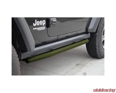 Steinjager Ace Engineering Armor Rock Sliders Locas Green Jeep Wrangler JL 2 Door 2018-2023 - J0055043