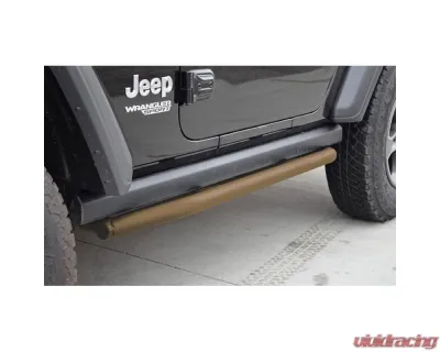 Steinjager Ace Engineering Armor Rock Sliders Military Beige Jeep Wrangler JL 2 Door 2018-2023 - J0055044