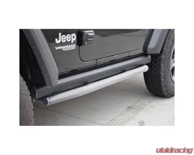 Steinjager Ace Engineering Armor Rock Sliders Cloud White Jeep Wrangler JL 2 Door 2018-2023 - J0055048