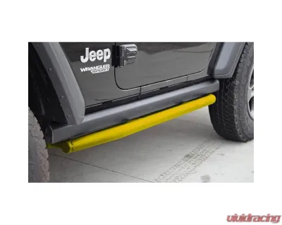 Steinjager Ace Engineering Armor Rock Sliders Neon Yellow Jeep Wrangler JL 2 Door 2018-2023 - J0055049