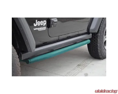 Steinjager Ace Engineering Armor Rock Sliders Tiffany Blue Jeep Wrangler JL 2 Door 2018-2023 - J0055052