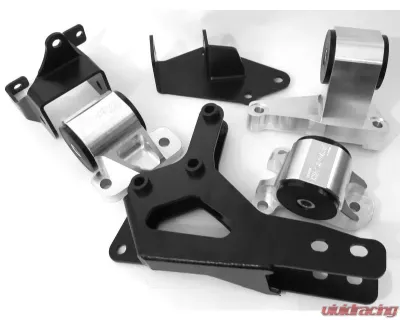 Hasport Solid 6061 Inserts F | H Series Engine Mount Kit w/ Rear Engine Bracket Honda Civic 1996-2000 - EKH3-6061