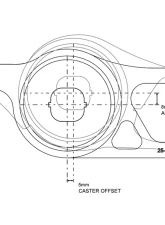 Powerflex Race Type Anti-Lift & Caster Offset Front Wishbone Rear Bushings Honda Civic Fk8 Type-R 2016-2021                                     - PFF25-1102GBLK - Image 2