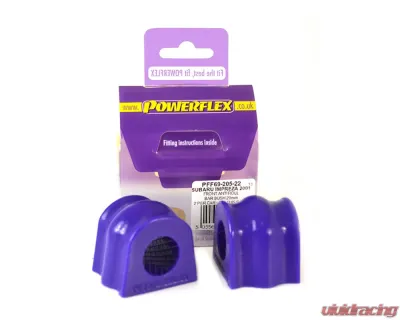Powerflex 22mm Street Type Front Sway Bar Bushing Subaru WRX | Impreza | Forester | Legacy 1997-2008 - PFF69-205-22