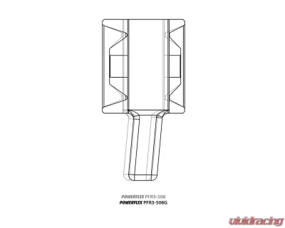 Powerflex Street Type Toe Adjustable Rear Trailing Arm Front Bushing Audi S3 | TT Mk1 | Volkswagen Golf Mk4 4WD 1999-2006 - PFR3-508G