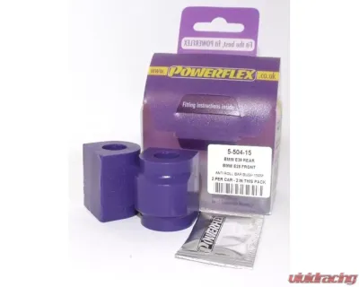 Powerflex 15mm Street Type Front Sway Bar Bushing BMW E24 | E28 | E32 | E34 | E36 | E39 | E46 | Z3 1979-2003 - PFR5-504-15