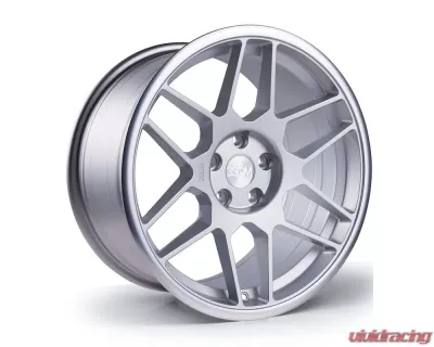 3SDM 0.09-SF Wheel 18x8.5 5x100 et35 CB73.1 Matt Silver Mirror Lip - Max Load 875kg - 5060530683895
