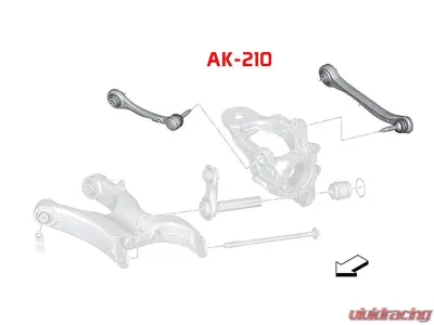 Godspeed Project Adjustable Rear Camber and Toe Kit with Spherical Bearings BMW X5 E70 2007-2013 - AK-210-A