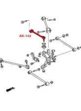 Godspeed Project Set of 2 Adjustable Camber Rear Arms With Spherical Bearings And Ball Joints Honda Accord CM 2003-2007                                     - AK-142-A - Image 5