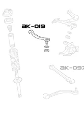 Godspeed Project Adjustable Rear Toe Arms Mitsubishi Lancer Evolution CZ4A 2008-2015                                     - AK-019-B - Image 3