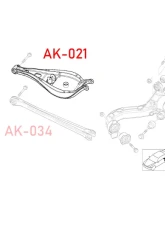 Godspeed Project Adjustable Rear Toe Arms w | | Bucket Delete BMW 3-Series E46 1999-2006                                     - AK-021 - Image 5