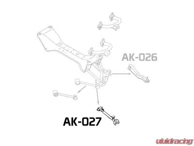 Godspeed Project Adjustable Camber Rear Lateral Arms Chrysler Sebring 2001-2005 - AK-027-D