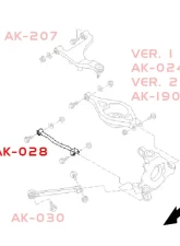 Godspeed Project Adjustable Rear Camber Arms Infiniti G35 2003-2007                                     - AK-028-B - Image 7