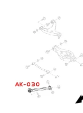 Godspeed Project Adjustable Camber Rear Traction Rod Infiniti Q45 2002-2006                                     - AK-030-D - Image 4