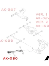 Godspeed Project Adjustable Camber Rear Traction Rod Infiniti Q45 2002-2006                                     - AK-030-D - Image 5