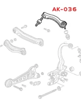 Godspeed Project Adjustable Rear Camber Arms w | | Ball Joints Acura TL UA1 1996-1998                                     - AK-036-D - Image 4