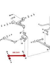 Godspeed Project Adjustable Rear Traction Rods Lexus SC300 1992-2000                                     - AK-041-B - Image 4