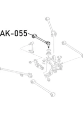 Godspeed Project Adjustable Rear Camber Arms w | | Ball Joints Acura CL YA4 2001-2003                                     - AK-055-C - Image 4