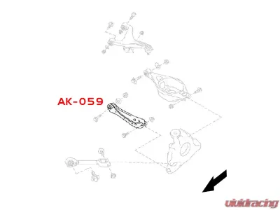 Godspeed Project Adjustable Camber Rear Lower Arms Infiniti Q40 2014-2015 - AK-059-C