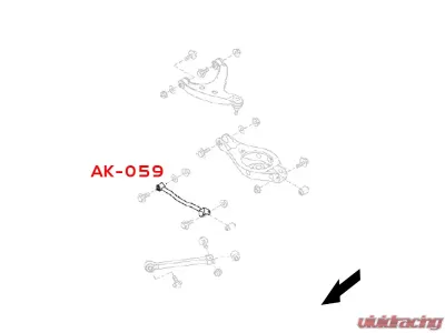 Godspeed Project Adjustable Camber Rear Lower Arms Infiniti Q40 2014-2015 - AK-059-C