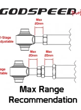 Godspeed Project Adjustable Camber Rear Control Arms Toyota Corolla Hatchback E210 2019-2024                                     - AK-066-F - Image 6