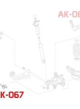 Godspeed Project Adjustable Toe Rear Control Arms Toyota Camry XV70 2018-2023                                     - AK-067-A - Image 4
