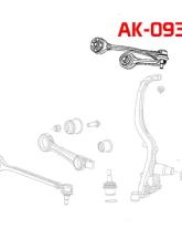 Godspeed Project Adjustable Camber Front Upper Arms w | | Ball Joints Chrysler 300 RWD LX 2005-2021                                     - AK-093-C - Image 4