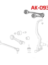 Godspeed Project Adjustable Camber Front Upper Arms w | | Ball Joints Dodge Magnum RWD 2005-2008                                     - AK-093-D - Image 5